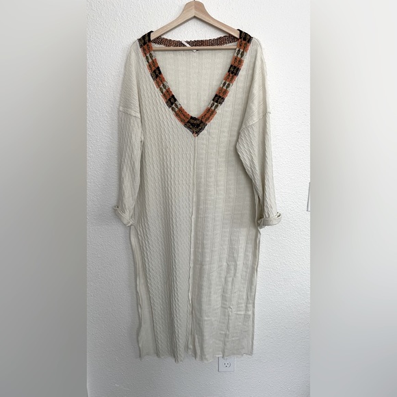 Free People Everyday Maxi Top 3/4 Sleeve NEW - Picture 2 of 7